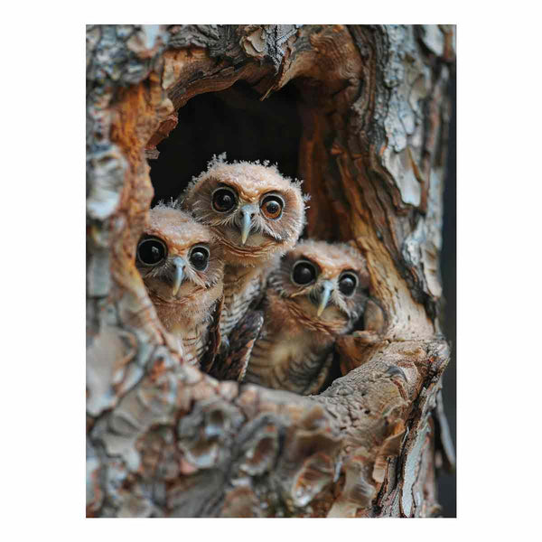 Three Owls Art Print