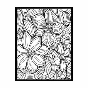 Color Me Flower canvas Print
