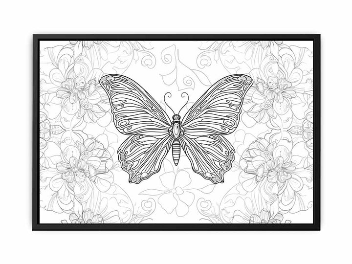 Color Me Butterfly Art canvas Print