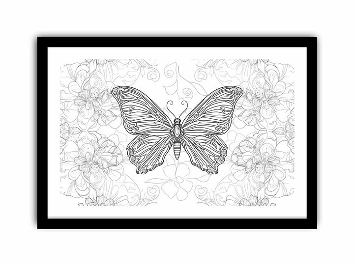 Color Me Butterfly Art framed Print