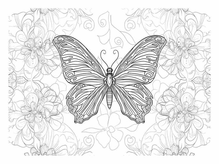 Color Me Butterfly Art Art Print