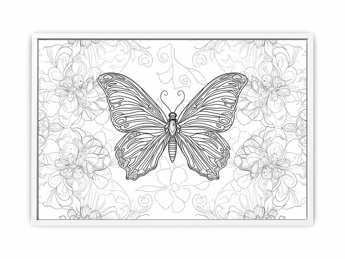 Color Me Butterfly Art Painting