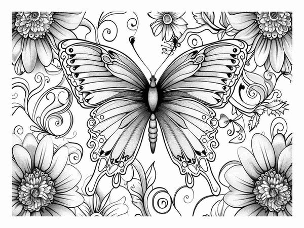 Color Me Butterfly  Art Print