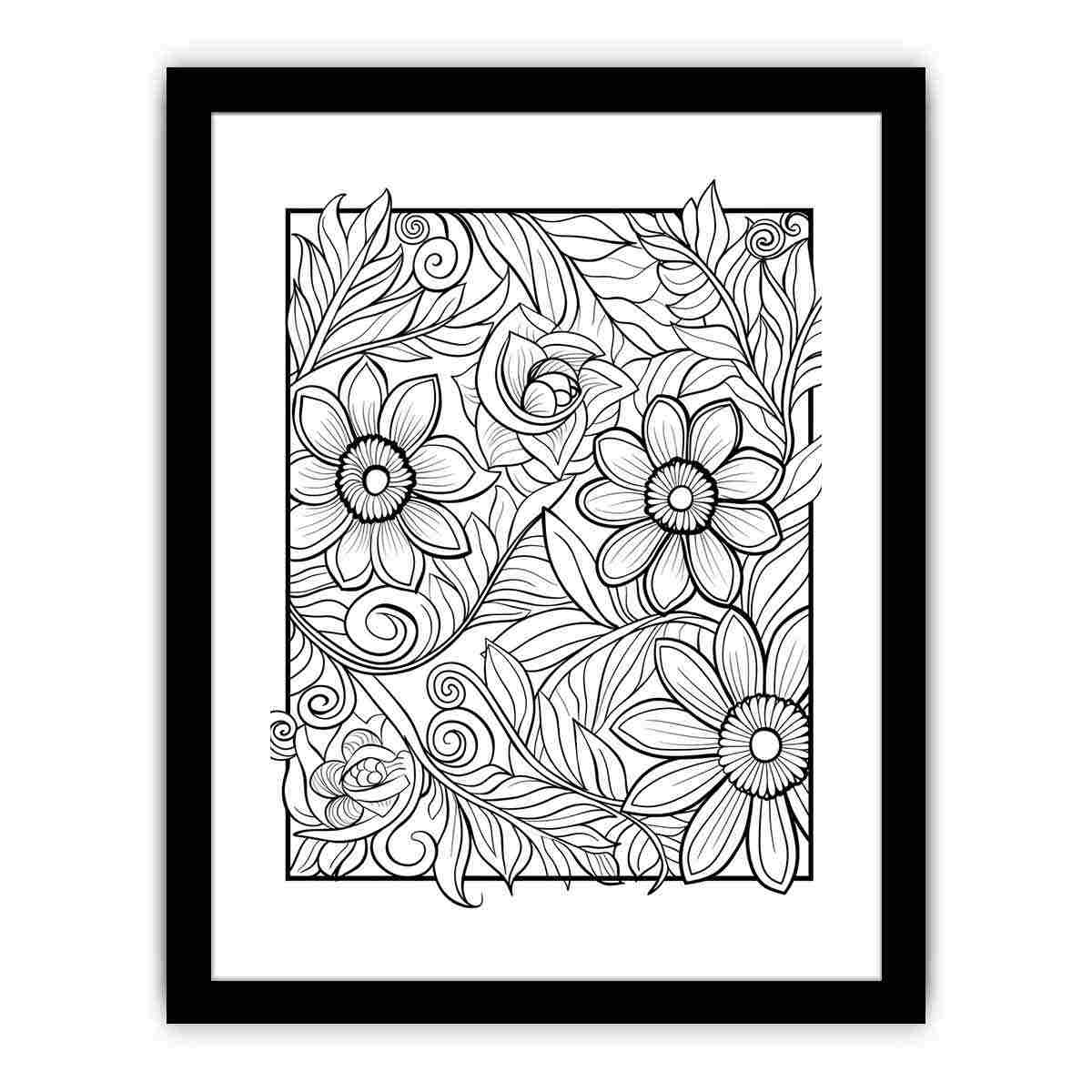 Color Me Art framed Print