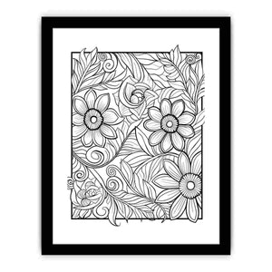 Color Me Art framed Print