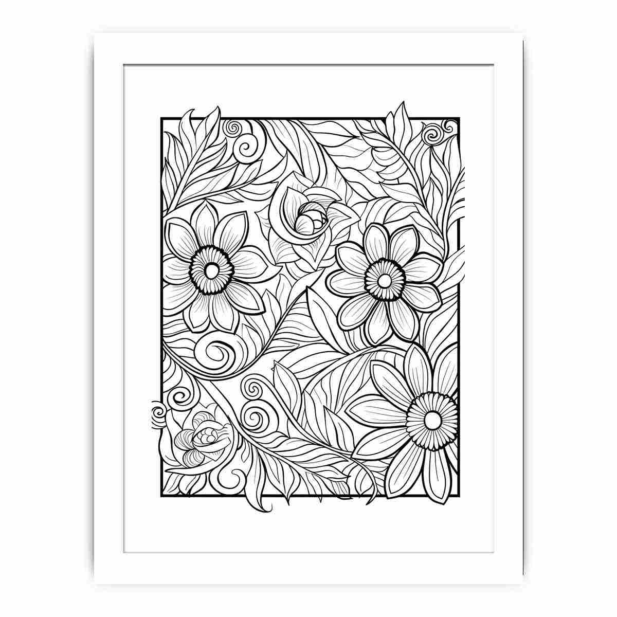 Color Me Art framed Print