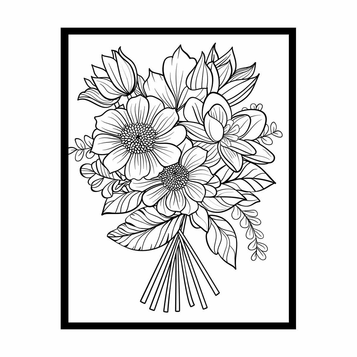 Color Me Floral canvas Print