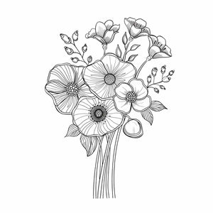 Color Me Floral  Art Art Print