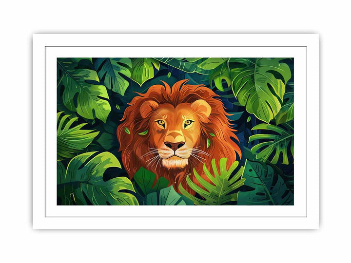 Lion framed Print