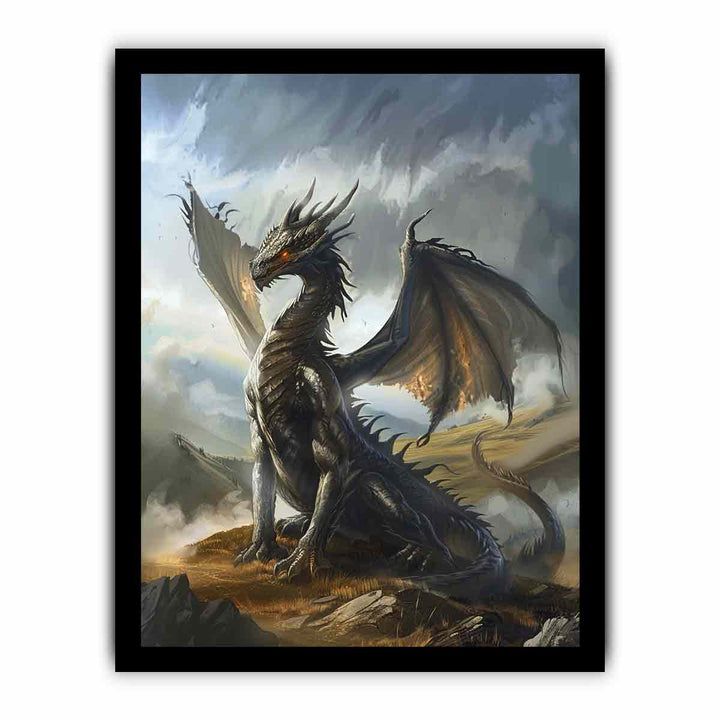 Dragon 4 framed Print