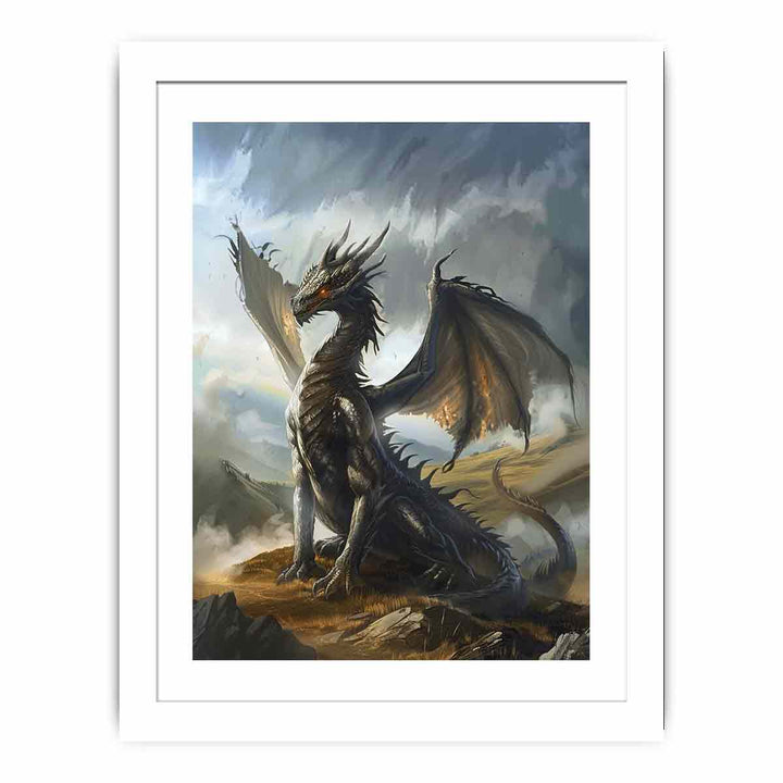 Dragon 4 framed Print