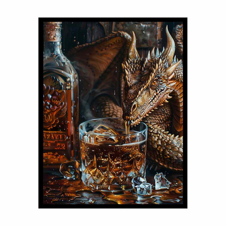 Dragon Whiskey canvas Print