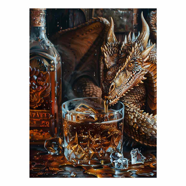 Dragon Whiskey Art Print