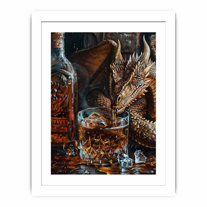Dragon Whiskey framed Print
