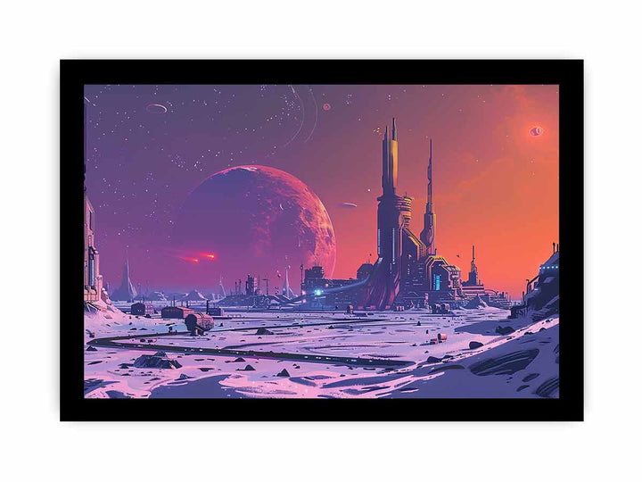 Dream City framed Print
