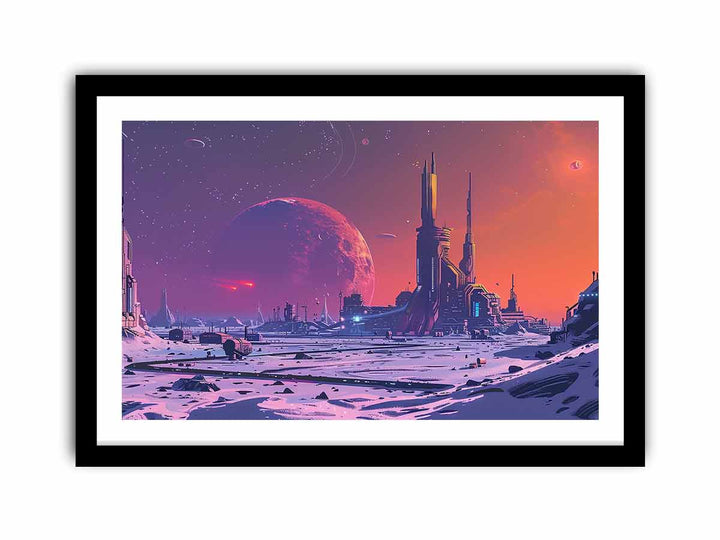 Dream City framed Print
