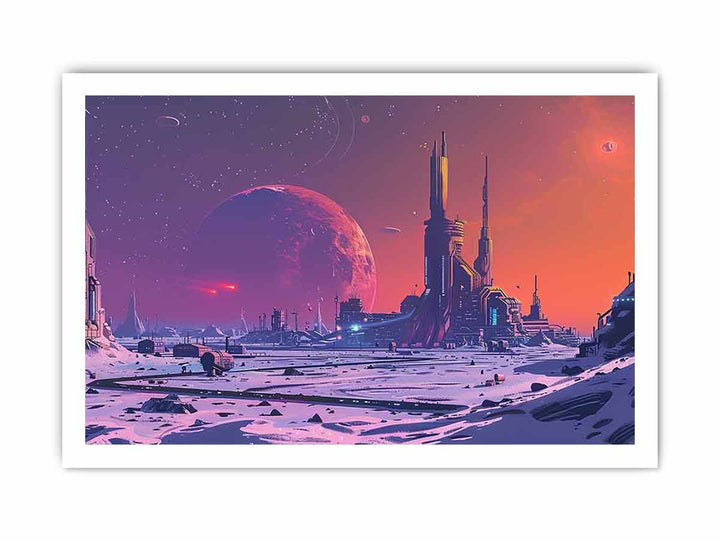 Dream City framed Print