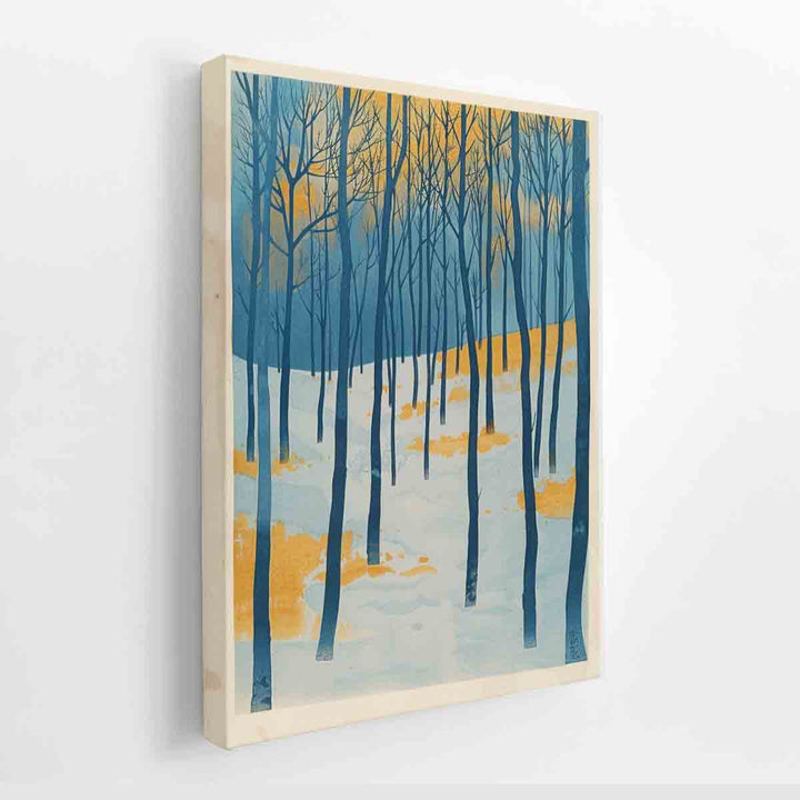 Tree In winter canvas Print