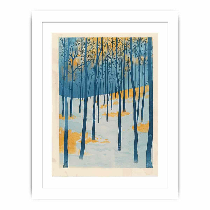 Tree In winter framed Print