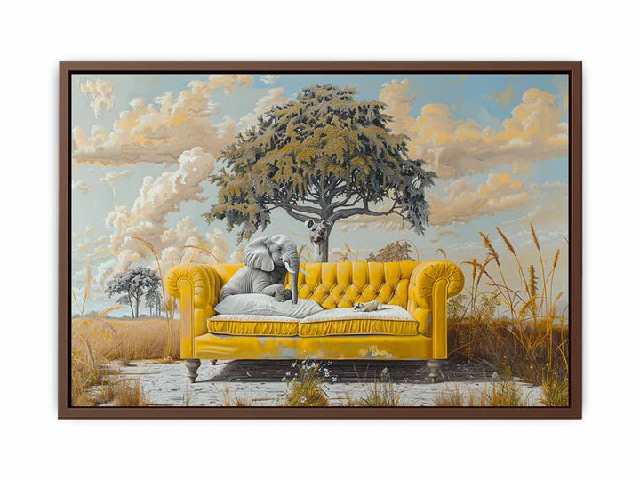 Yellow Couch Painting
