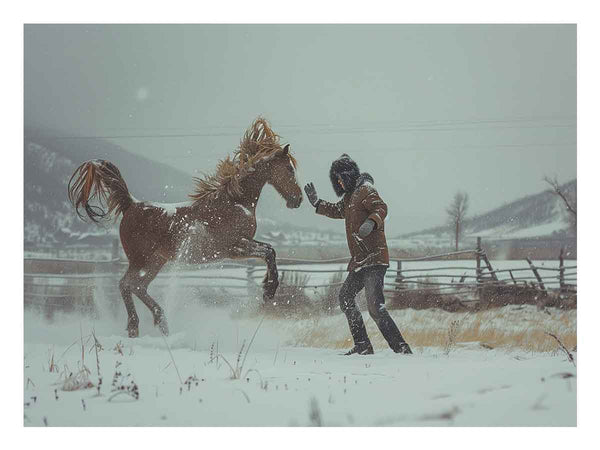 Horse Play Art Print