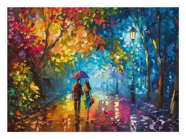 Romantic Walk Art Print