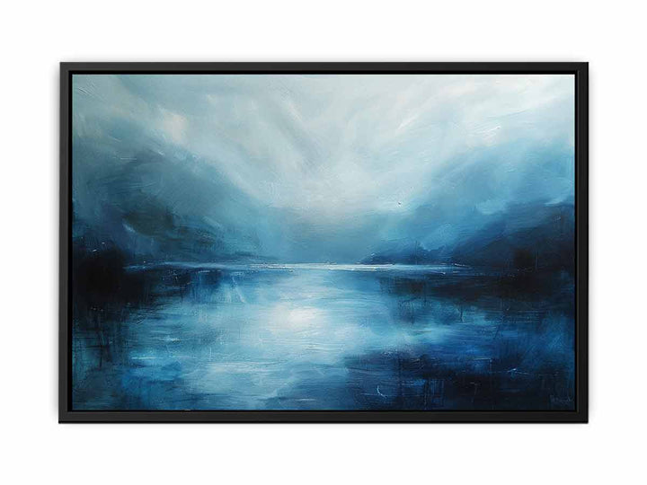 Abstract River Blue canvas Print