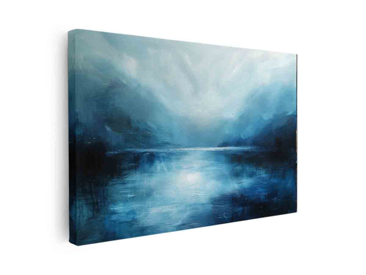 Abstract River Blue canvas Print