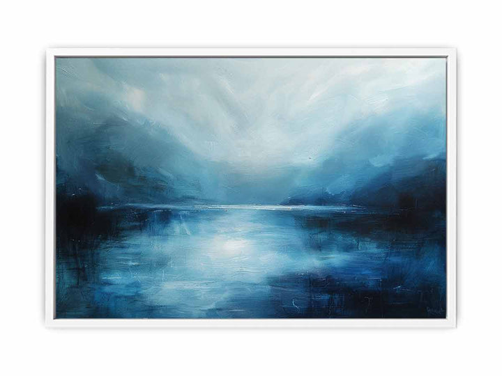 Abstract River Blue Painting