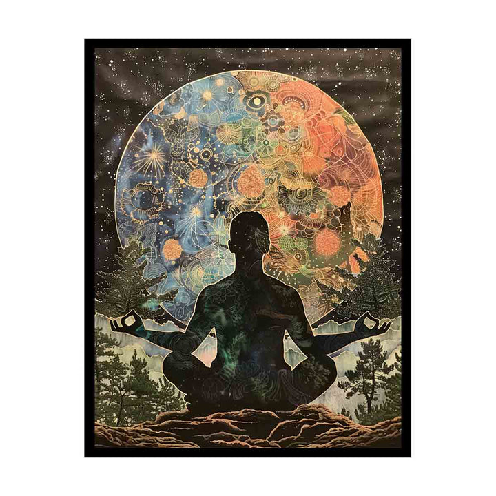 Meditation In Moonlight canvas Print
