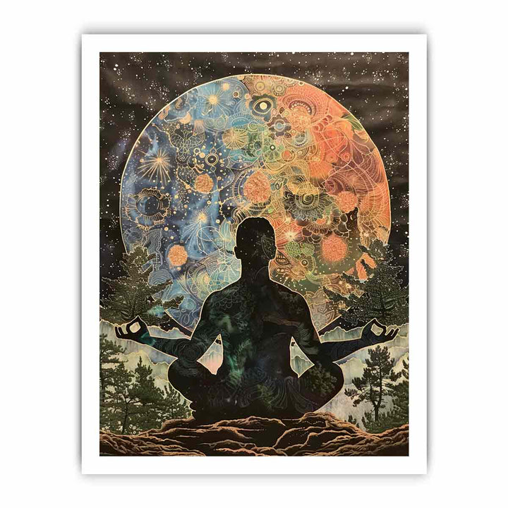 Meditation In Moonlight framed Print