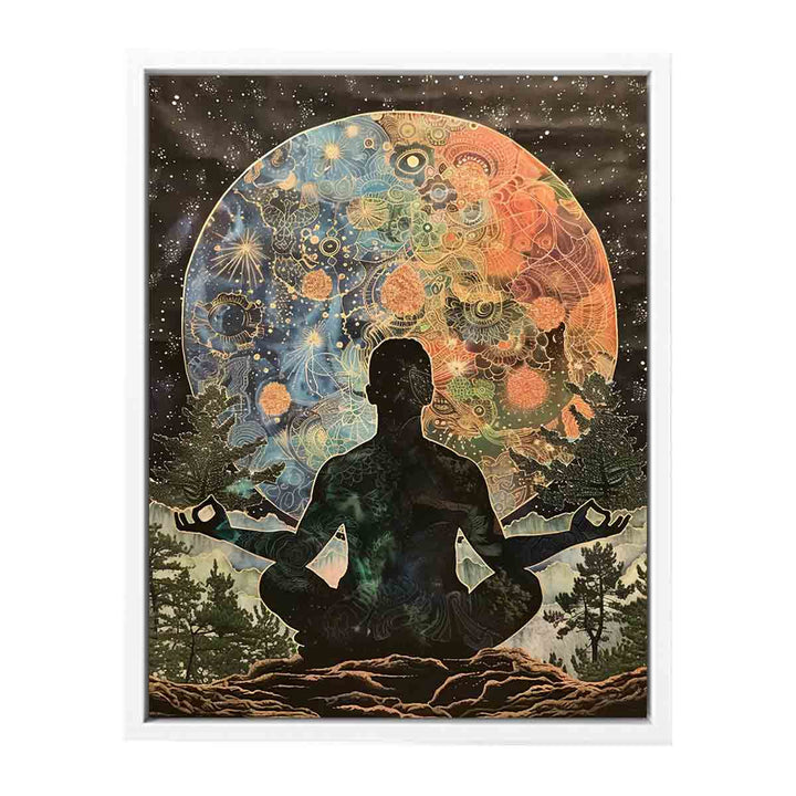 Meditation In Moonlight Painting
