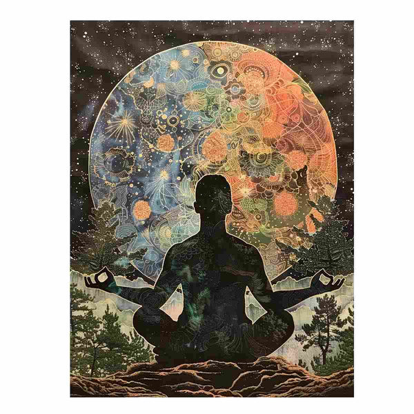 Meditation In Moonlight Art Print