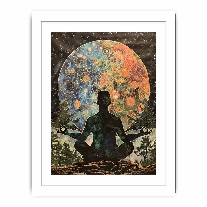 Meditation In Moonlight framed Print