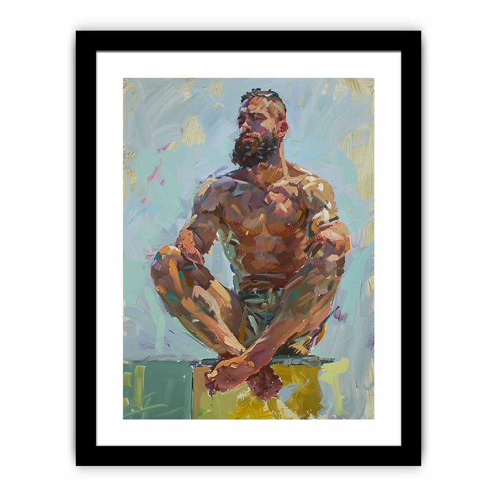 Morning Man framed Print