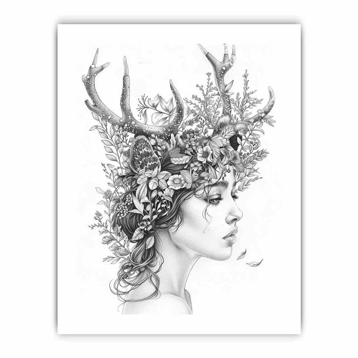 Color Me Lady framed Print