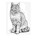 Color Me Cat Art Print