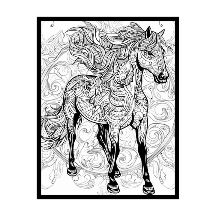 Color Me Horse canvas Print