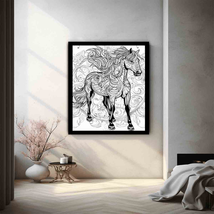 Color Me Horse Art Print