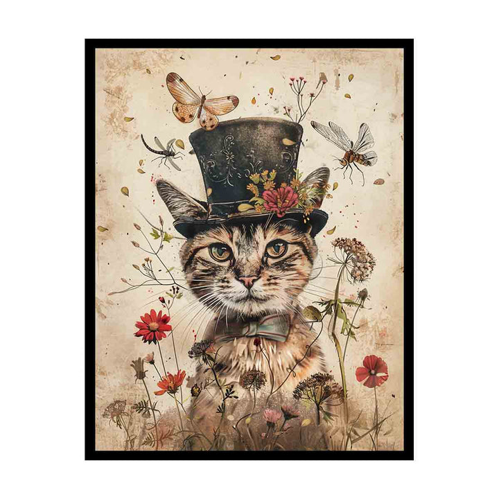 Whimsical Cat canvas Print