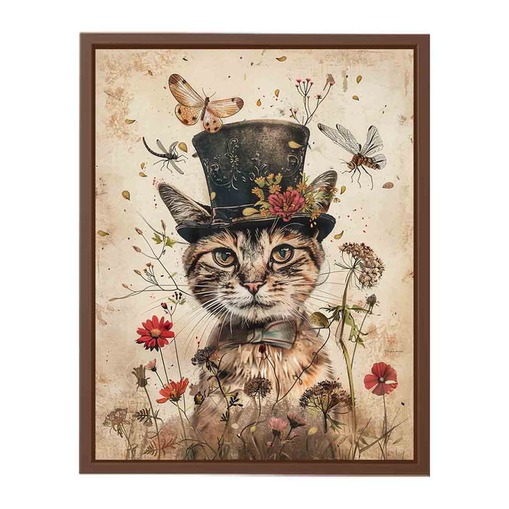 Whimsical Cat Painting