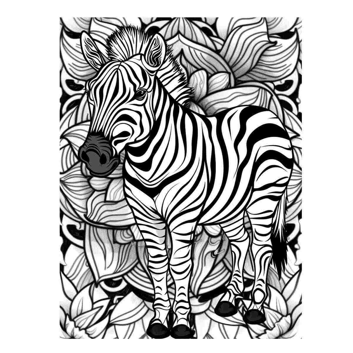 Color Me Zebra Art Print