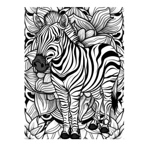 Color Me Zebra Art Print