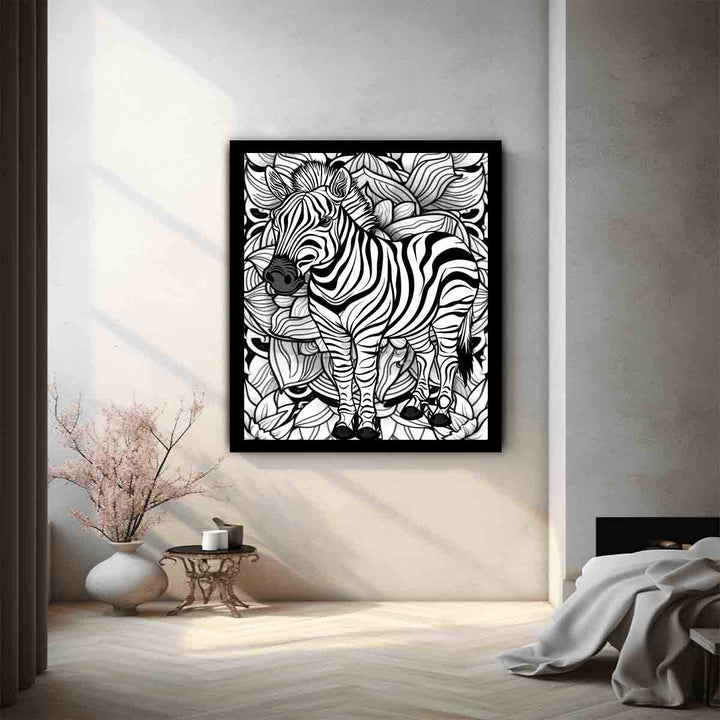 Color Me Zebra Art Print