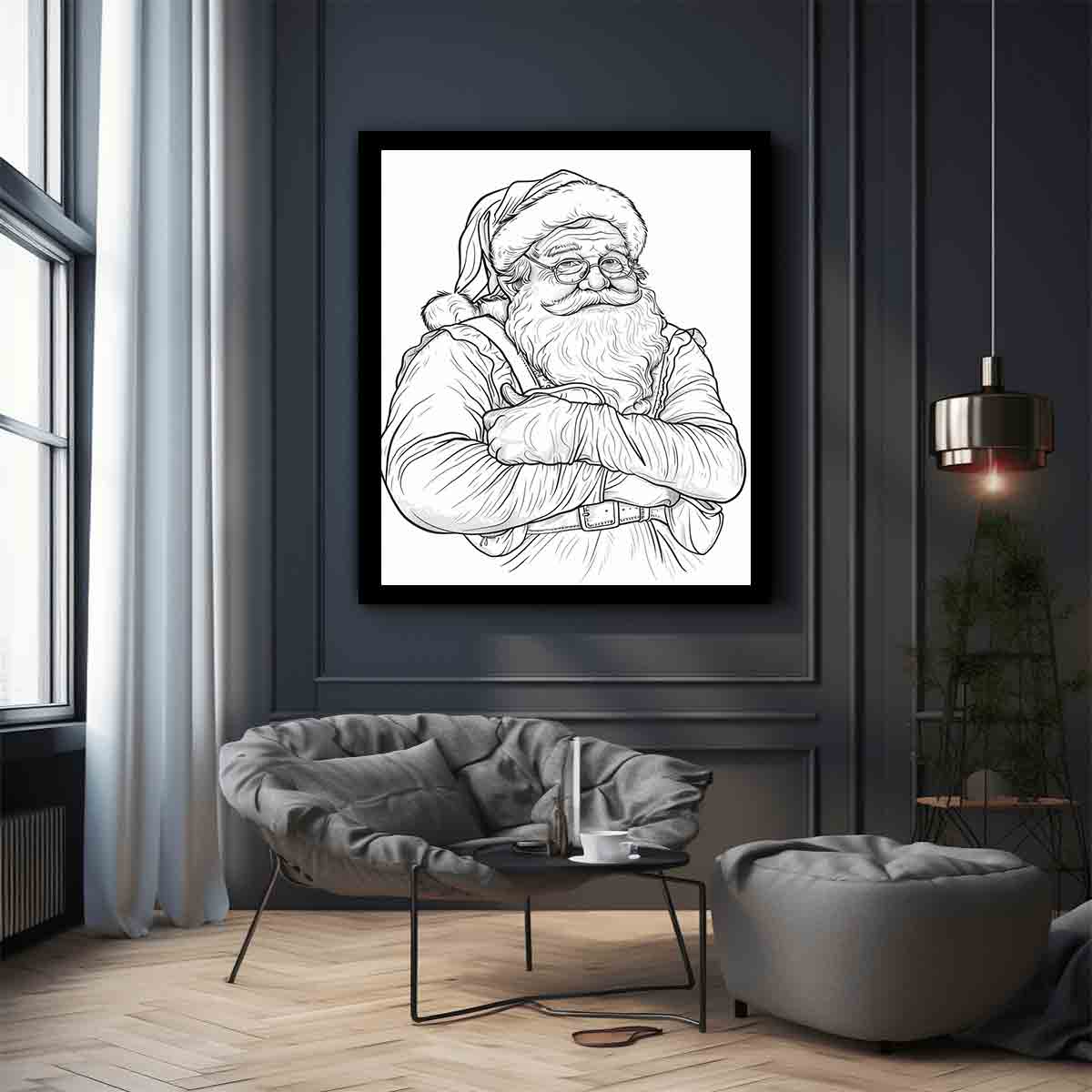 Color Me Santa Art Print