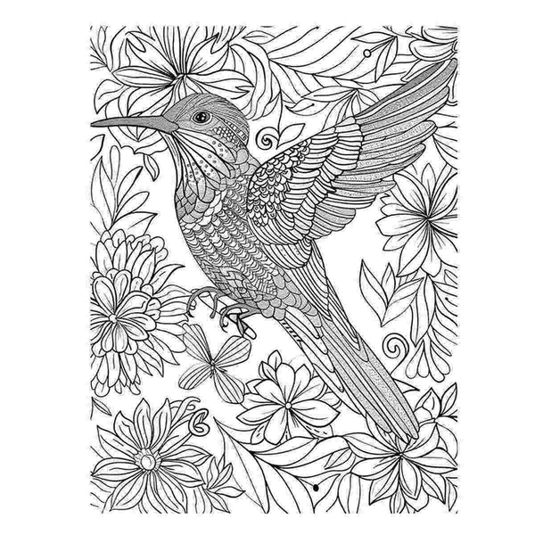 Color Me  Bird Art Print