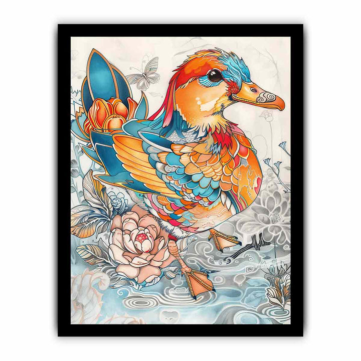 Duck Art framed Print