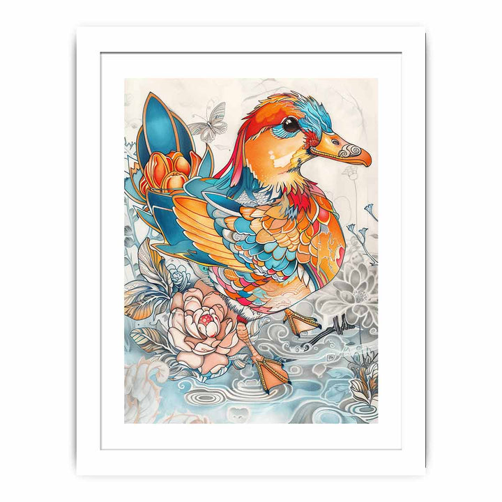 Duck Art framed Print