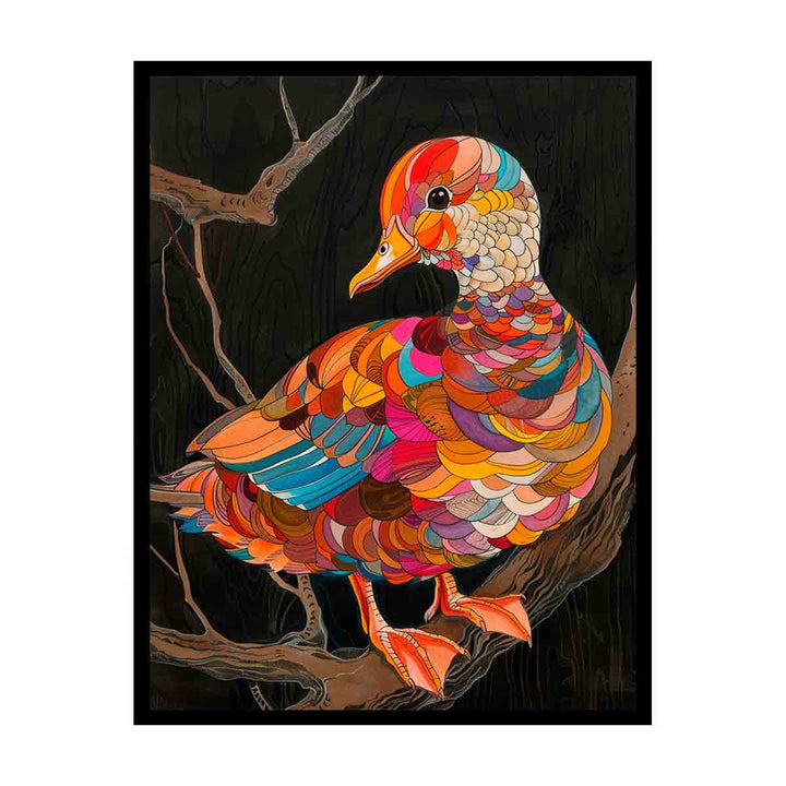 Colorful Duck canvas Print