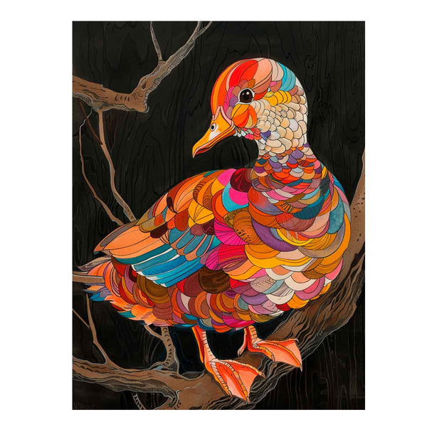 Colorful Duck Art Print